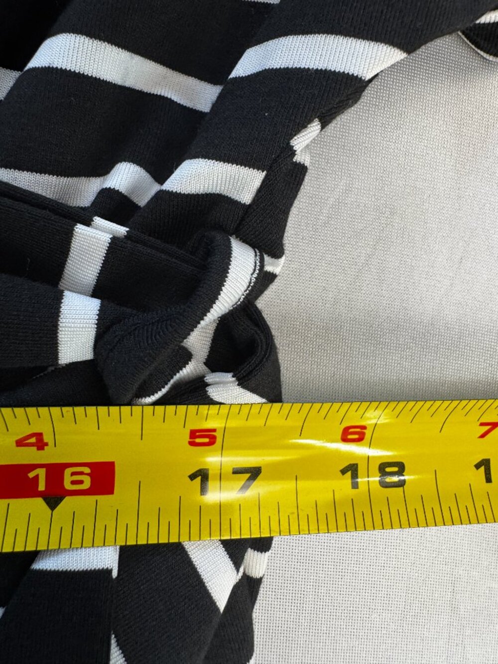 NWT BloomChic Supersoft Essentials Black White Stripe A-Line T-Shirt Dress 14-16 - Picture 11 of 13